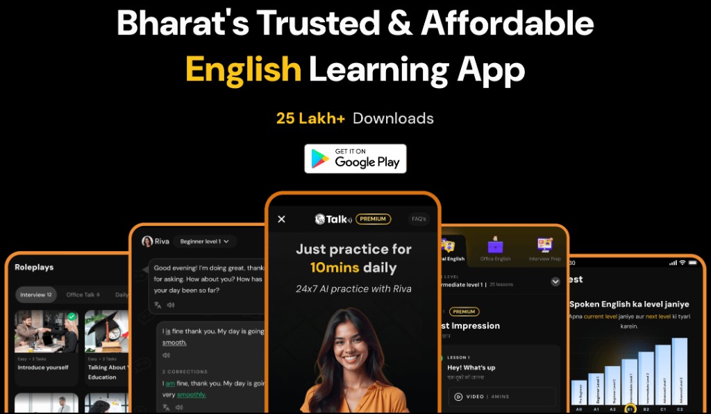 PW Talk - Master English fluency with AI driven lessons and unlimited real-time practice
